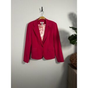 Bob Mackie Studio Women's Pink Barbie Single Button Blazer Jacket Size 12